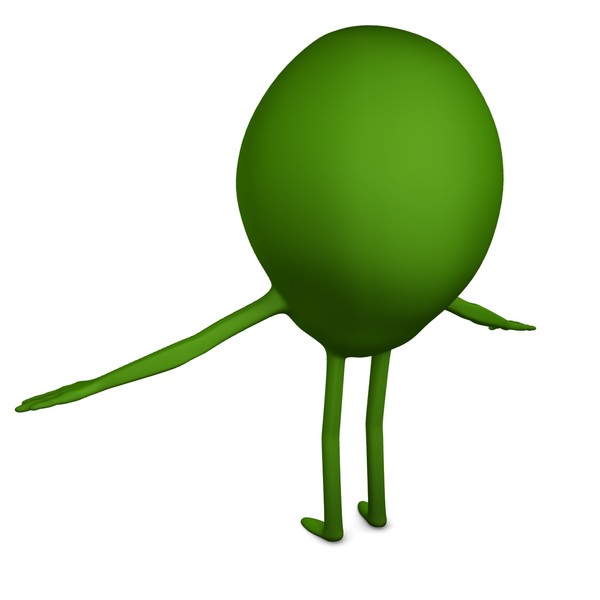 green monster 3d model - Green Monster by abramsdesign